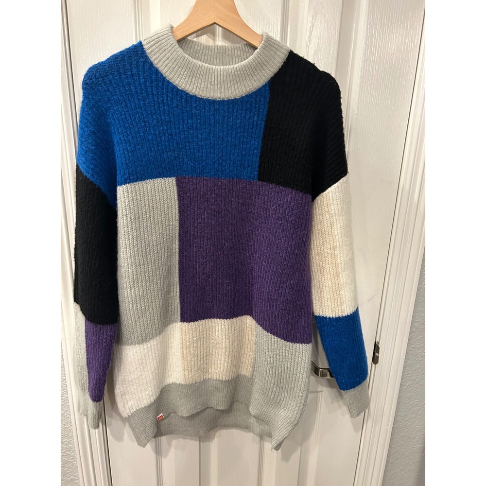 LEGO x Target Sweater Multicolor Colorblock Knit Crewneck Pullover Small